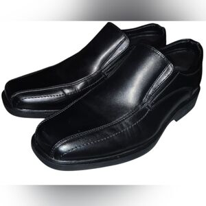 Bruno Marc Men's Cambridge Square Toe Black Slip-On Dress Loafers - Size 8.5